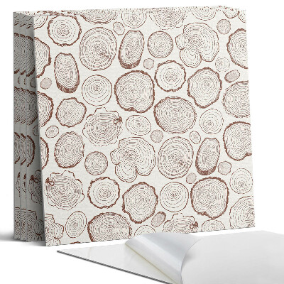 Panel samoprzylepny kwadratowy Wzory pni drzew w tle