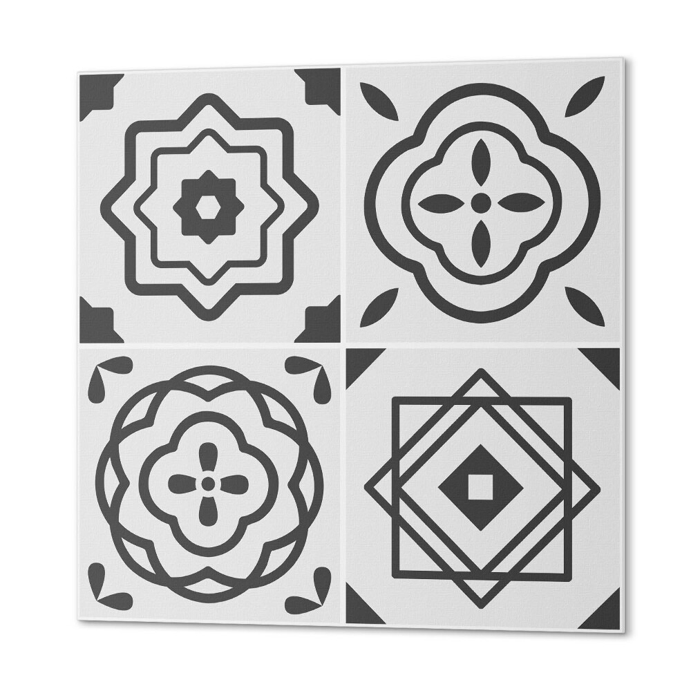 Panel dekoracyjny kwadratowy Wzory geometryczne w kwadratach