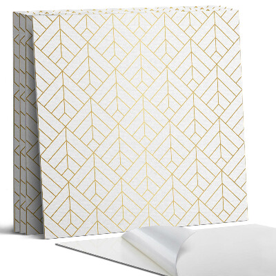 Panel samoprzylepny kwadratowy Wzór liści w układzie 3D