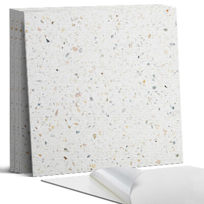 Panel samoprzylepny kwadratowy Wzór kamienny z drobinkami