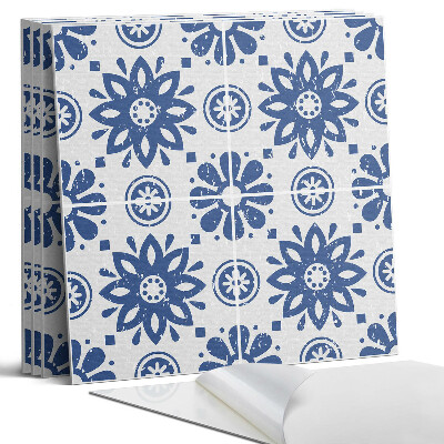 Panel samoprzylepny kwadratowy Kwiatowy wzór na tle