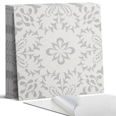 Panel dekoracyjny kwadratowy Wzór florystyczny z detalami