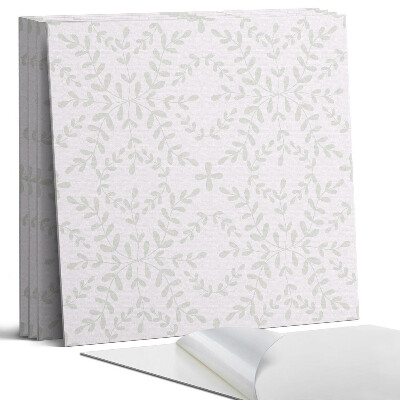 Panel samoprzylepny kwadratowy Delikatny wzór roślinny