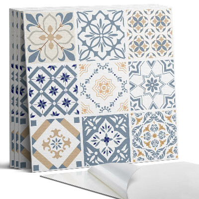 Panel samoprzylepny kwadratowy Wzory mozaikowe w kratkę