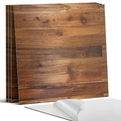 Panel dekoracyjny kwadratowy Deska drewniana w układzie