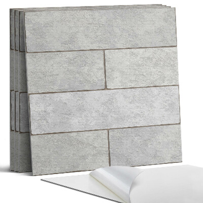 Panel dekoracyjny kwadratowy Wzór cegieł w układzie 3D