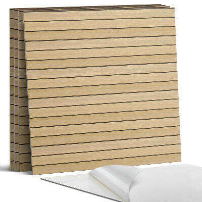 Panel samoprzylepny kwadratowy Równoległe deski drewna