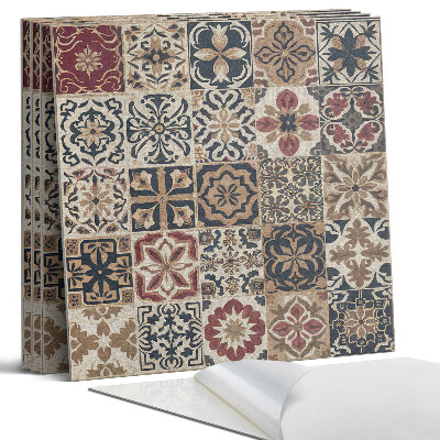 Panel samoprzylepny kwadratowy Wzory mozaikowe w układzie