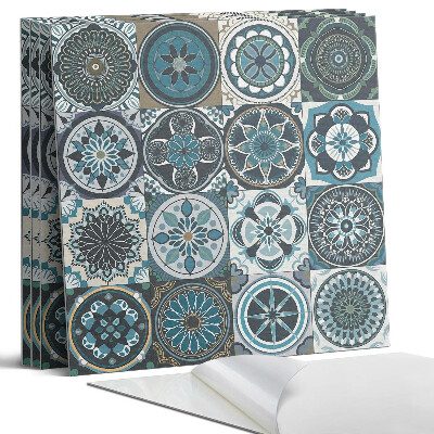 Panel samoprzylepny kwadratowy Wzory mozaikowe w kratkę