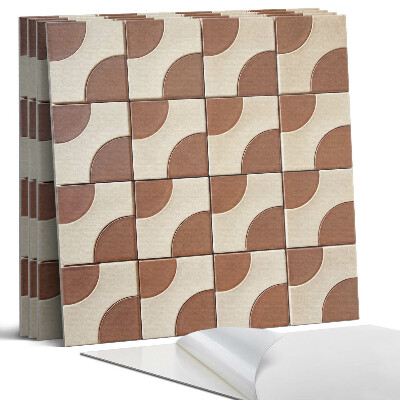 Panel samoprzylepny kwadratowy Geometryczne płytki w wzory