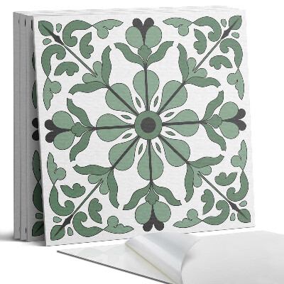 Panel dekoracyjny kwadratowy Wzór roślinny z symetrią