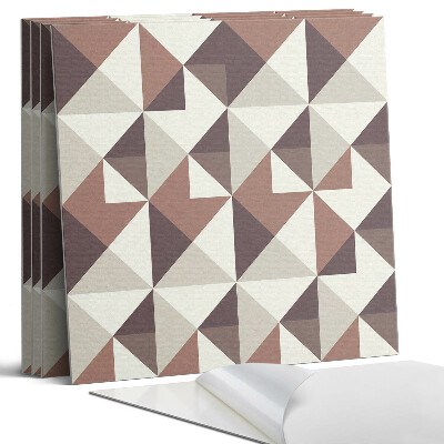 Panel samoprzylepny kwadratowy Wzór geometryczny z trójkątami