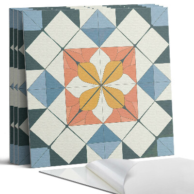 Panel dekoracyjny kwadratowy Geometryczny wzór kwiatowy