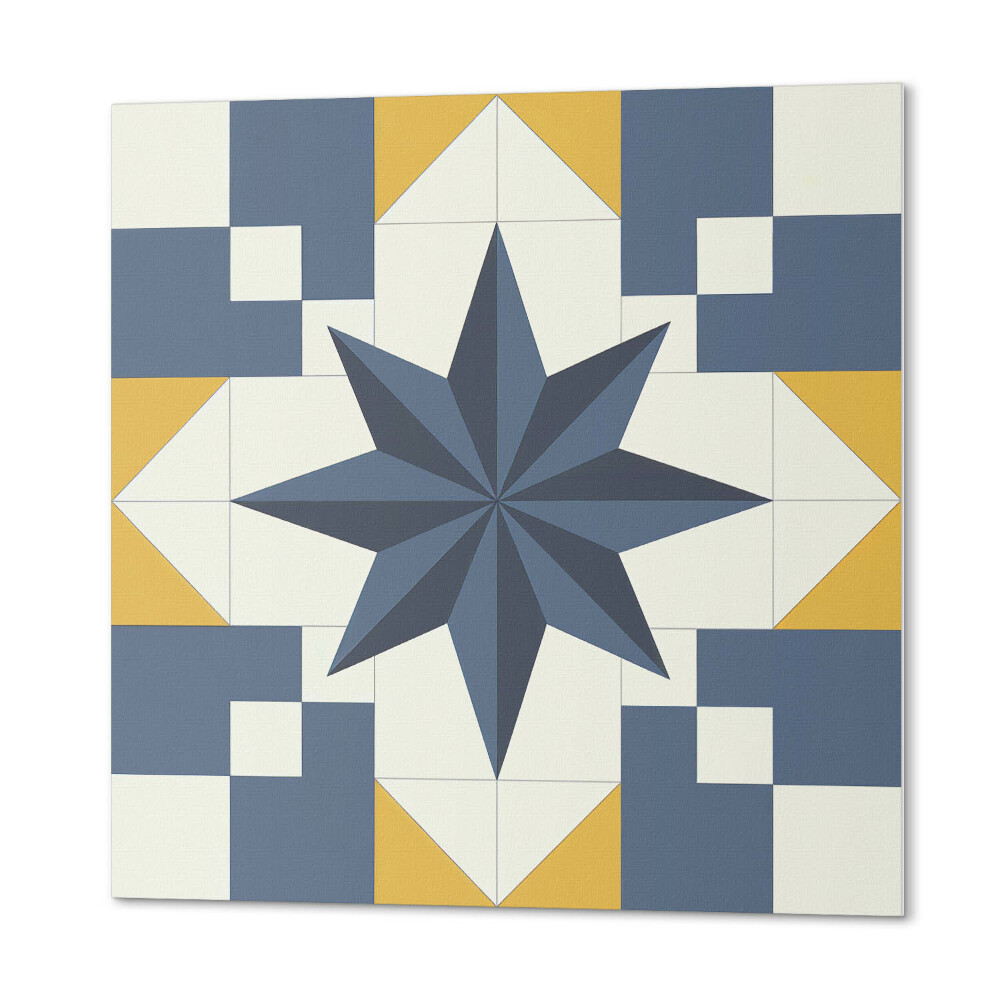 Panel samoprzylepny kwadratowy Geometryczny wzór gwiazdy