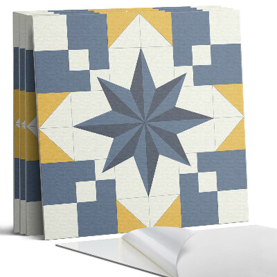 Panel samoprzylepny kwadratowy Geometryczny wzór gwiazdy