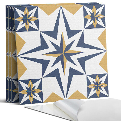 Panel dekoracyjny kwadratowy Geometryczne gwiazdy w kwadratach