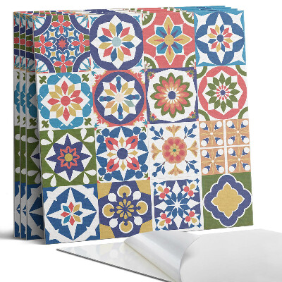 Panel dekoracyjny kwadratowy Wzory mozaikowe w kwadratach