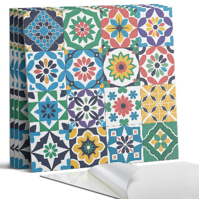 Panel dekoracyjny kwadratowy Wzory mozaikowe w kratkę