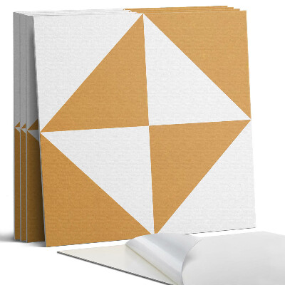 Panel ścienny pcv Geometryczne trójkąty w kwadratach