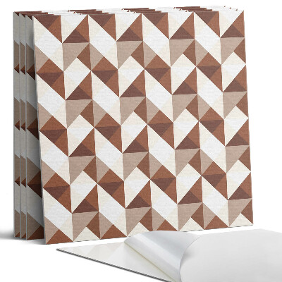 Panel samoprzylepny kwadratowy Geometryczny wzór trójkątów