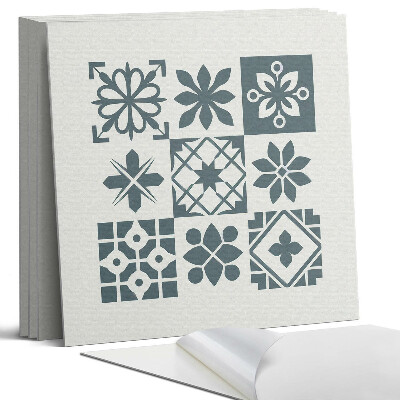 Panel samoprzylepny kwadratowy Wzory geometryczne w układzie