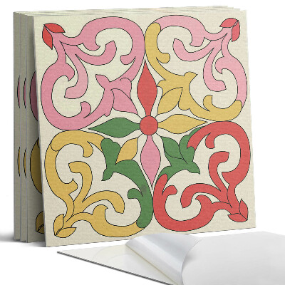 Panel ścienny pcv Wzór kwiatowy z ornamentami