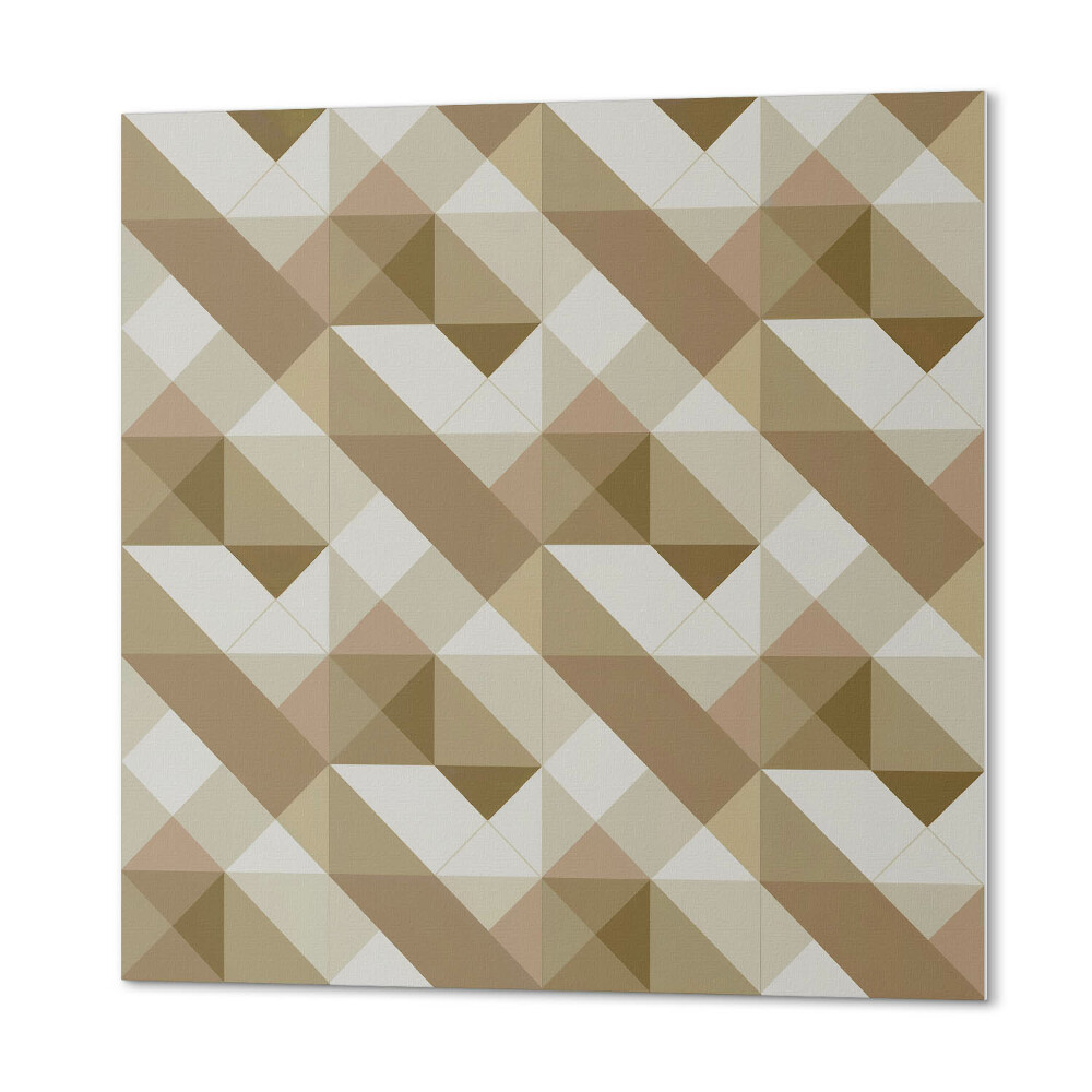 Panel samoprzylepny kwadratowy Geometria w odcieniach ziemi