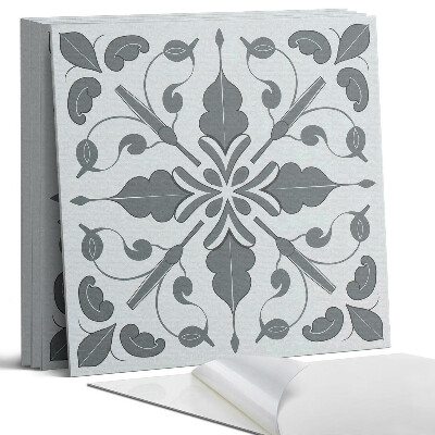 Panel samoprzylepny kwadratowy Motyw roślinny w symetrii