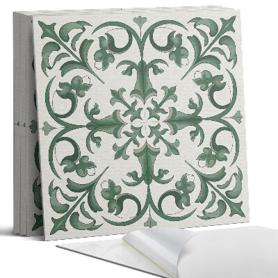 Panel samoprzylepny kwadratowy Wzór roślinny z motywem kwiatowym