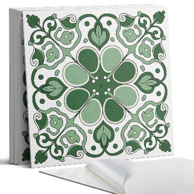 Panel dekoracyjny kwadratowy Wzór roślinny z liśćmi