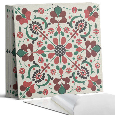 Panel ścienny pcv Wzór kwiatowy z symetrią