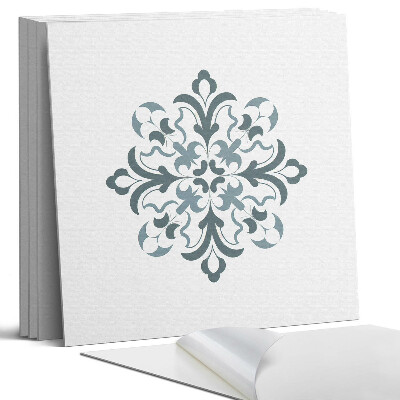 Panel dekoracyjny kwadratowy Kwiatowy wzór w symetrii