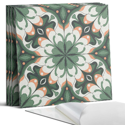 Panel samoprzylepny kwadratowy Stylowy wzór roślinny