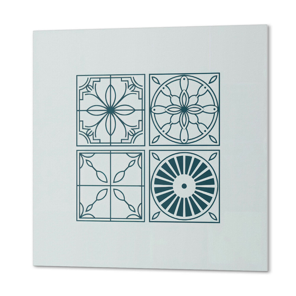 Panel samoprzylepny kwadratowy Geometryczne wzory kafli