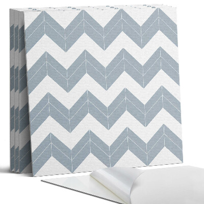 Panel samoprzylepny kwadratowy Zygzakowaty wzór w linii