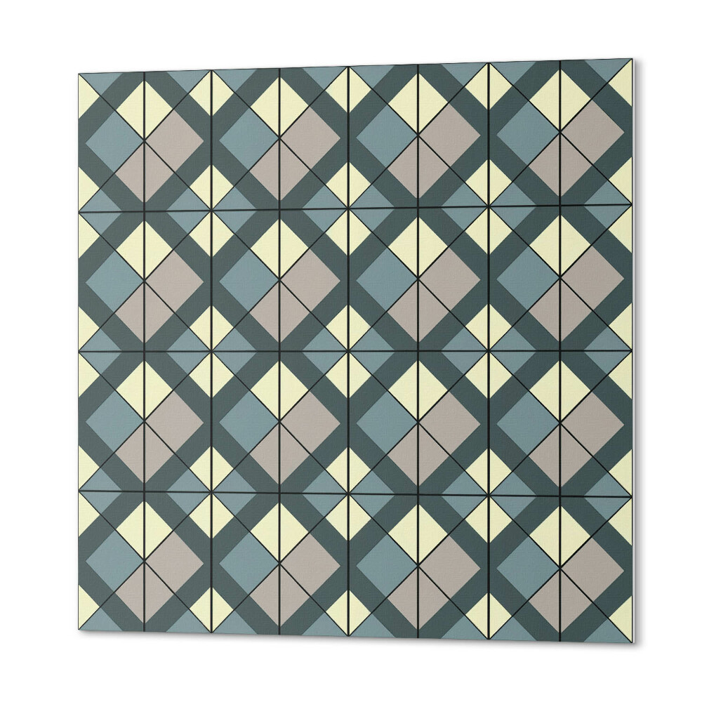 Panel dekoracyjny kwadratowy Geometryczny wzór w kratkę