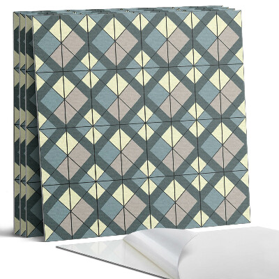 Panel dekoracyjny kwadratowy Geometryczny wzór w kratkę