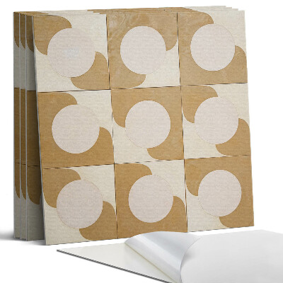 Panel ścienny pcv Geometryczne koła i łuki