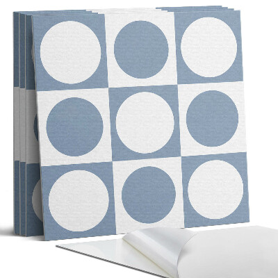 Panel samoprzylepny kwadratowy Geometryczne okręgi w siatce