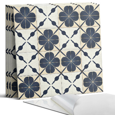 Panel samoprzylepny kwadratowy Wzór kwiatów na tle