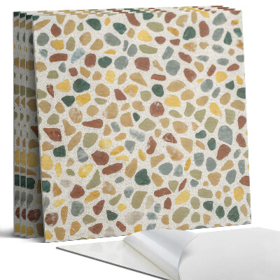 Panel dekoracyjny kwadratowy Wzór mozaiki z kamieni