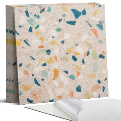 Panel dekoracyjny kwadratowy Wzór z kolorowymi fragmentami