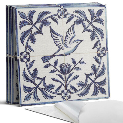 Panel ścienny pcv Motyw ptaka wśród roślin