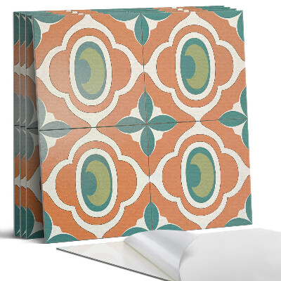 Panel dekoracyjny kwadratowy Wzór mozaiki z motywem roślinnym