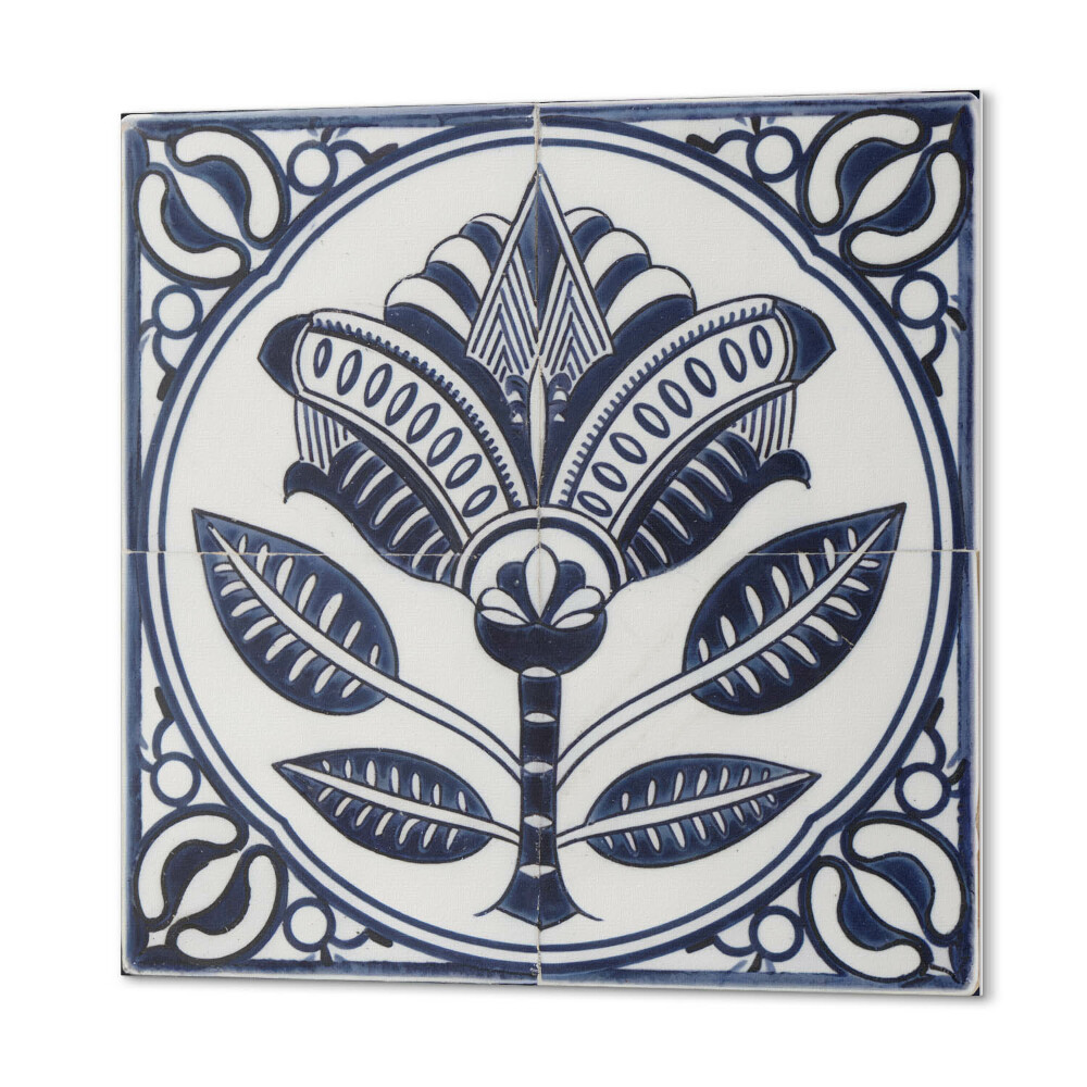 Panel ścienny pcv Kwiatowy wzór ceramiczny
