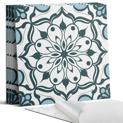 Panel samoprzylepny kwadratowy Kwiatowy wzór mandali