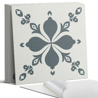 Panel samoprzylepny kwadratowy Ornamentalny wzór z liśćmi