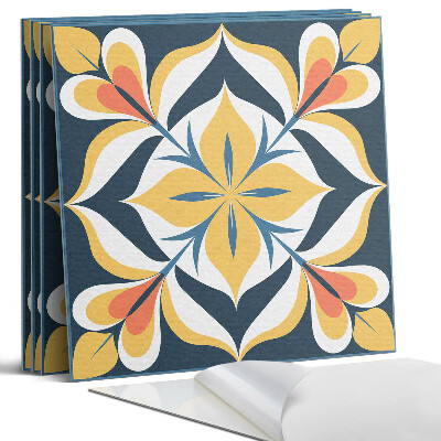 Panel dekoracyjny kwadratowy Stylowy wzór kwiatowy