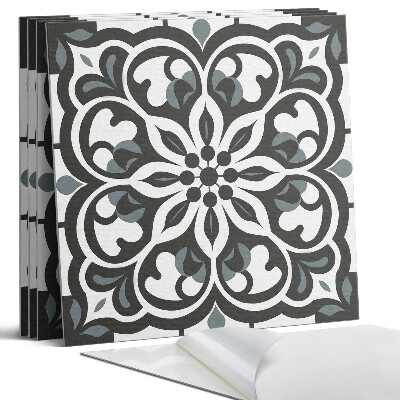 Panel dekoracyjny kwadratowy Wzór kwiatowy z ornamentami