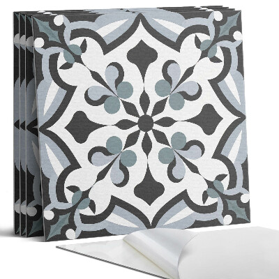 Panel samoprzylepny kwadratowy Stylowy wzór roślinny